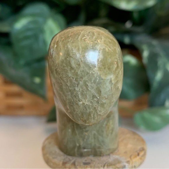 Native American Carved Buffalo Bison Fetish Figure Carving Green Stone Animal 3" - Picture 4 of 16